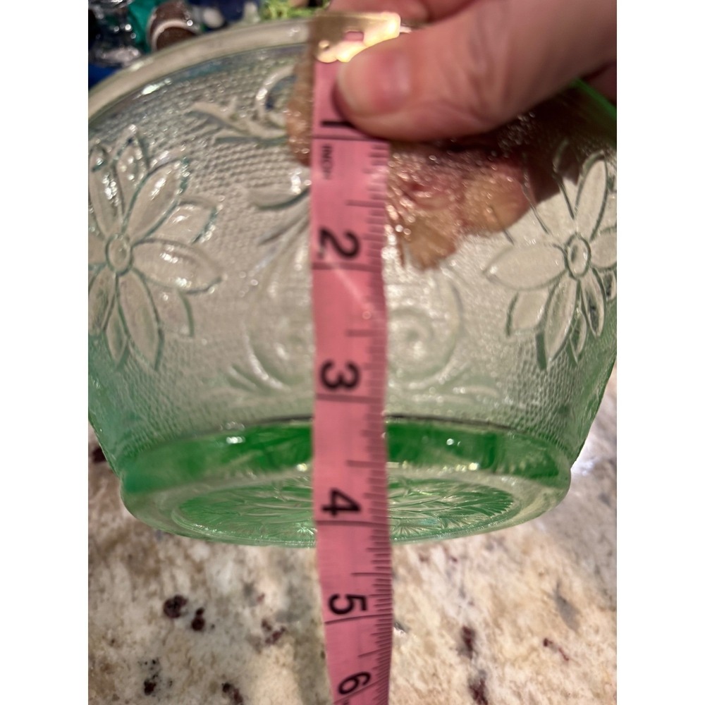 Vintage Indiana Daisy Light Green Depression Glass - Picture 5 of 5